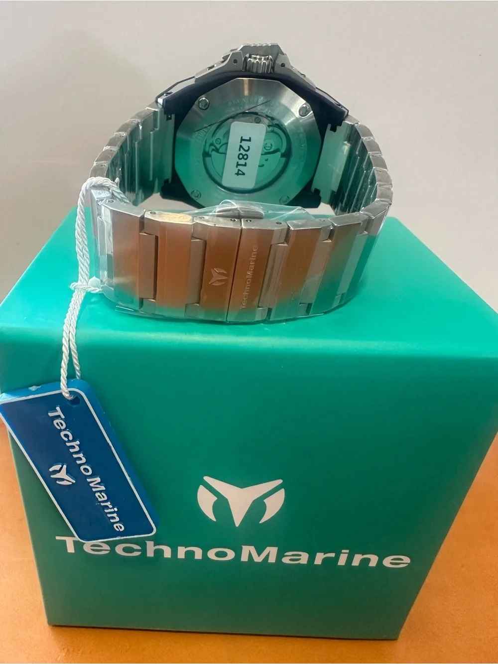 Technomarine Blue and Silver Skeleton Automatic Watch